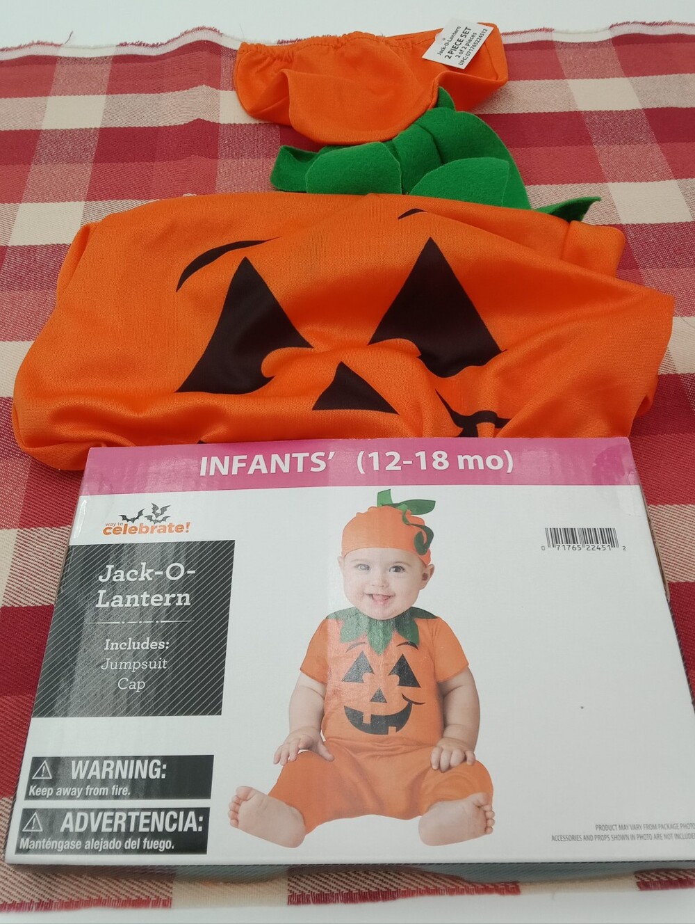 NWT 12-18 Months Jack-o'-lantern Costume